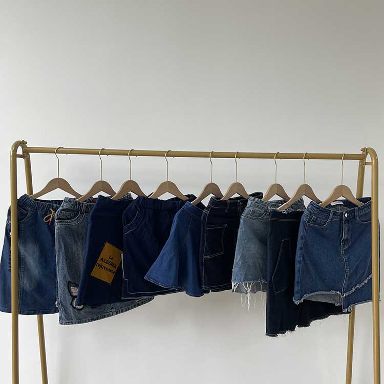 Váy ngắn denim nữ đã qua sử dụng